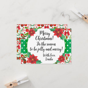 Navidades Paisley y Poinsettia Jolly