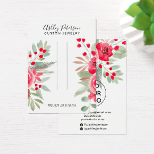 Navidades pantalla de clip de moda floral de joyer