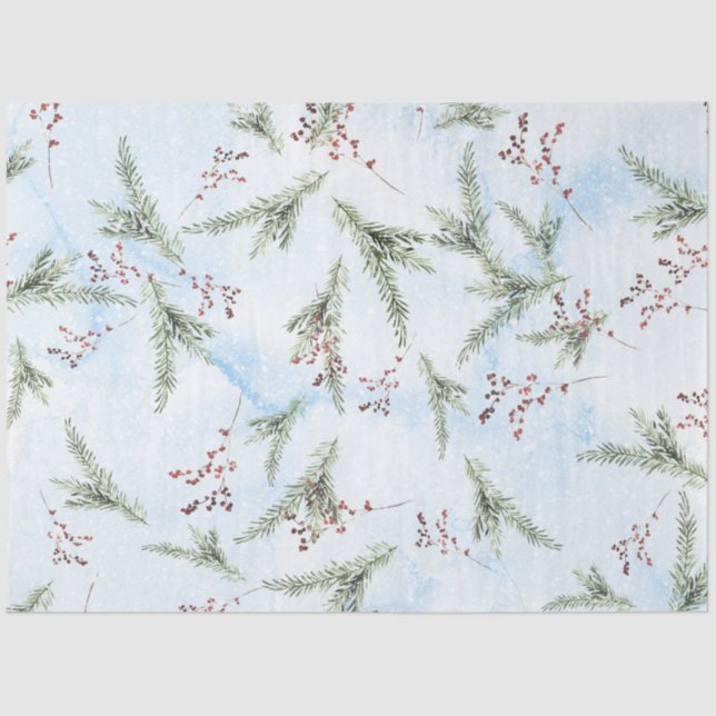 Navidades Papel acuarela II Diseño 9 (Anverso)