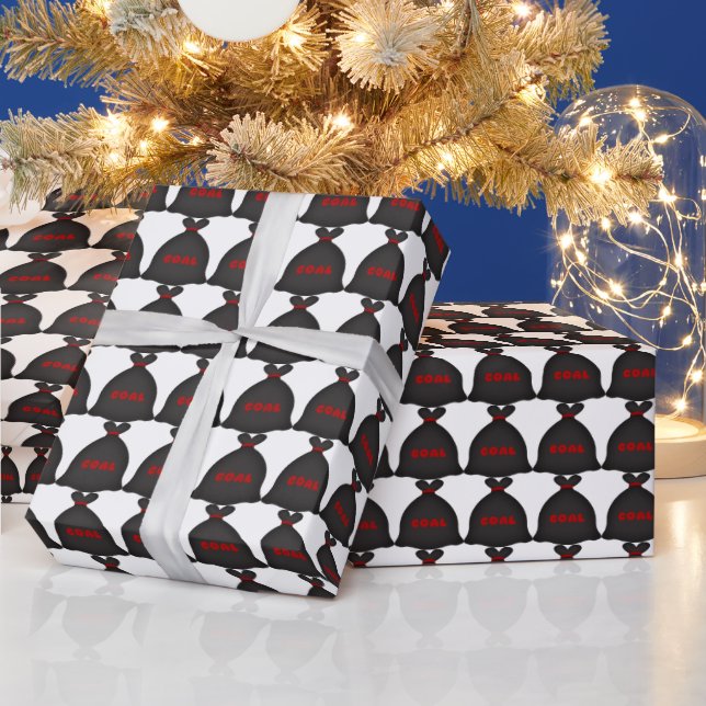 Navidades papel de envoltura de bolsa de carbón (Vacaciones)