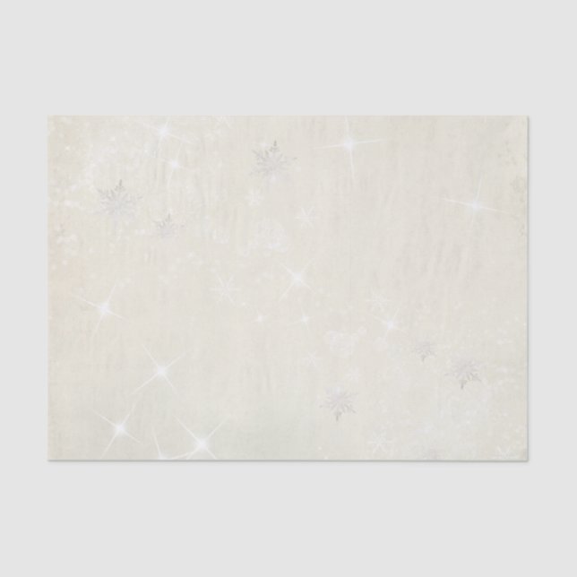 Navidades Papel de vacaciones Tejidos copos de nie (Anverso)