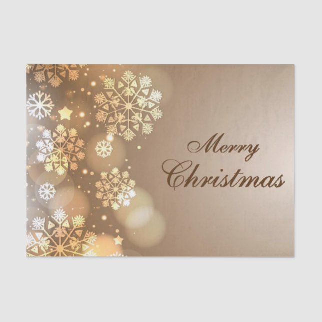 Navidades Papel en el tejido/Festín de nieve navid (Anverso)