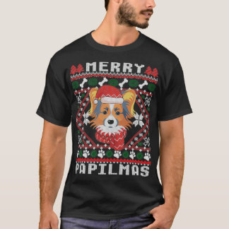 Navidades Papillon Perro Suéter Perro Sueño Xm