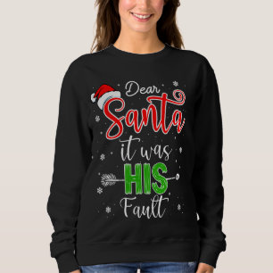 Navidades Parejas Camisetas Querido Papá Noel Era 