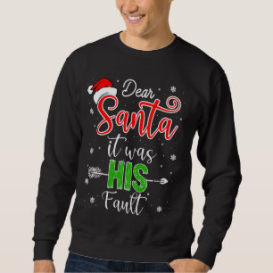 Navidades Parejas Camisetas Querido Papá Noel Era