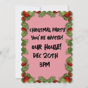 NAVIDADES PARTIDOS INVITACIONES PERSONALIZADO FEST