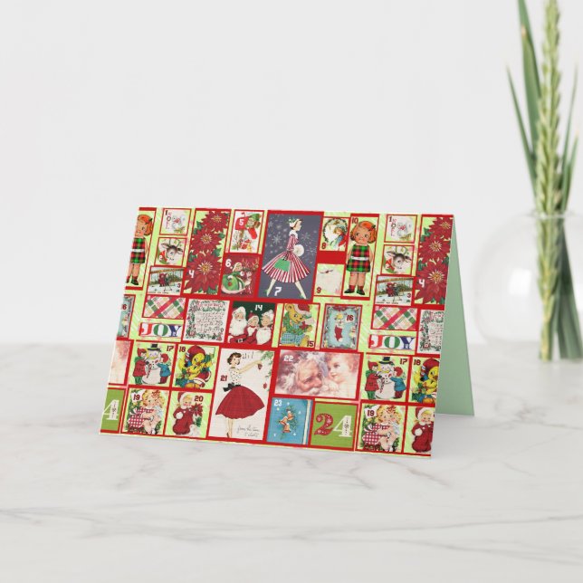 navidades pasaban la tarjeta de felicitación (Anverso)