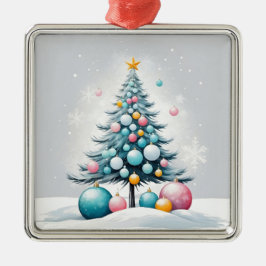 Navidades Pastel | Ornamentos rosa azul sobredimen