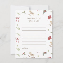 Navidades Patrón De Deseos Para Tarjeta De Bebé