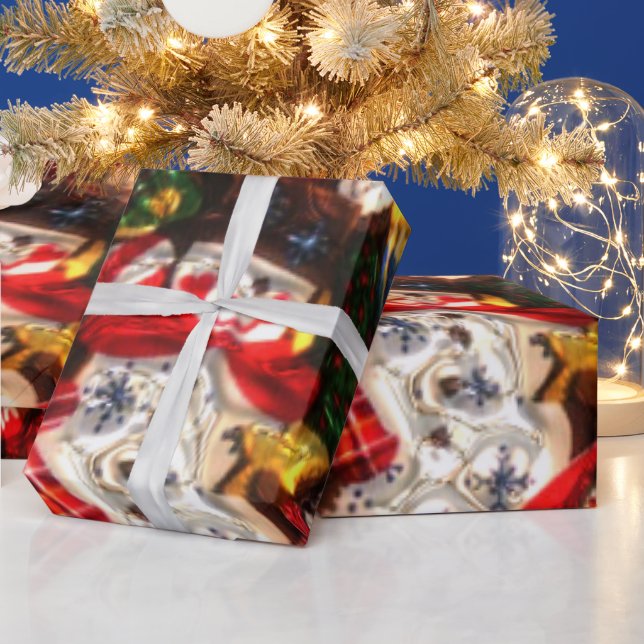 Navidades Patrón papel de envoltura brillante (Vacaciones)