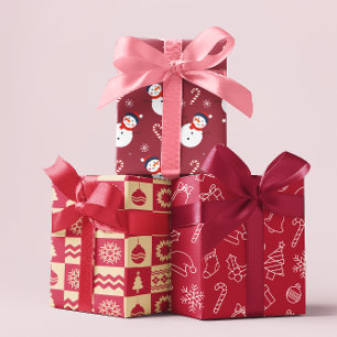 Navidades Patrones de hojas de papel de ajuste