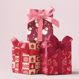 Navidades Patrones de hojas de papel de ajuste