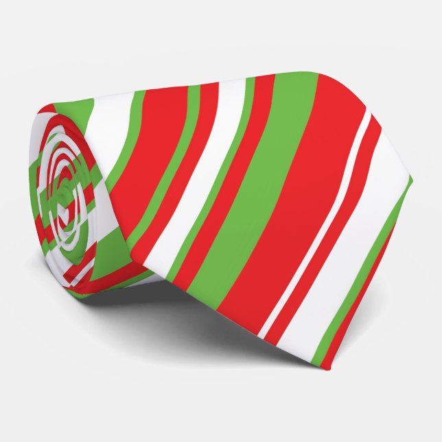 Navidades patrones de líneas diagonales corbata de (Enrollado)
