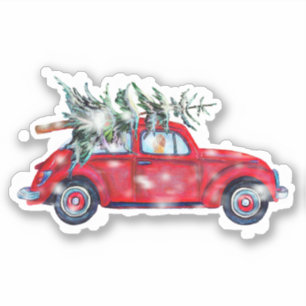 Navidades Pegatina de coches y vinilos de árbol