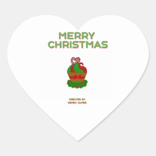 Navidades Pegatina de corazón
