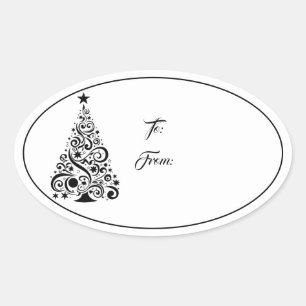 Navidades Pegatina de etiquetas de regalo de vacac