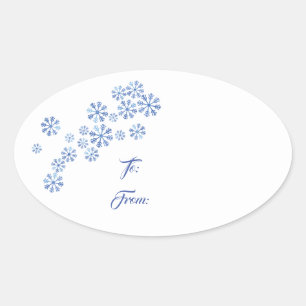 Navidades Pegatina de etiquetas de regalo de vacac