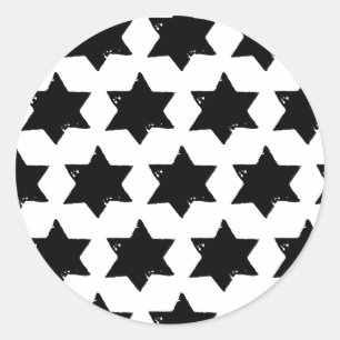 Navidades Pegatina de impresión de papa de estrell