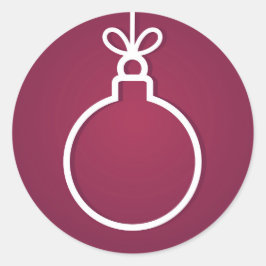 Navidades Pegatina de pelota. Colocar el texto.