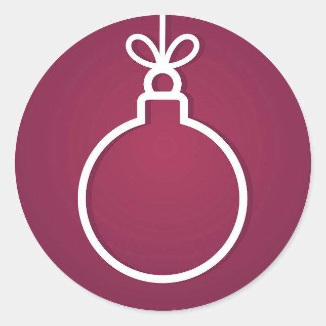 Navidades Pegatina de pelota. Colocar el texto. (Anverso)