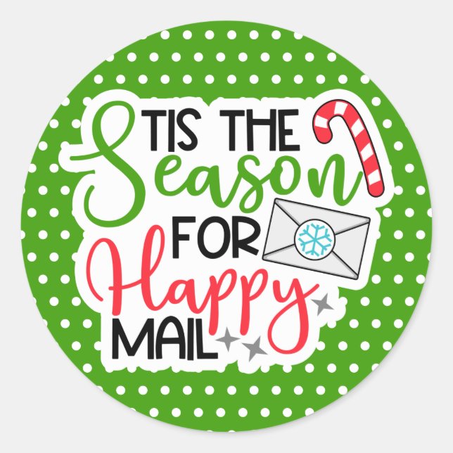 Navidades Pegatina de pequeñas empresas (Anverso)