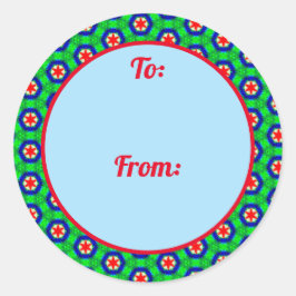 Navidades Pegatina de regalos de la Frontera Estre