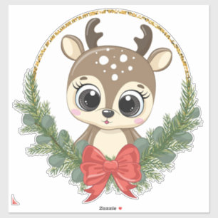 Navidades Pegatina de renos
