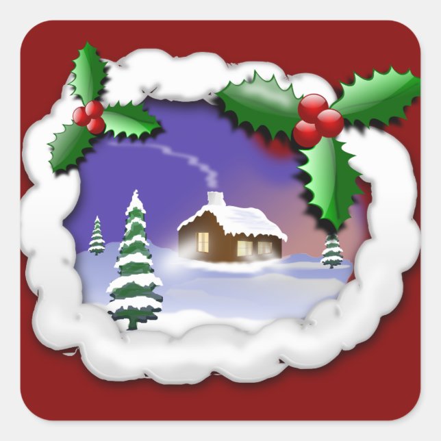 navidades pegatinas (Anverso)
