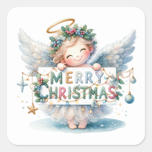 Navidades Pegatinas Angel