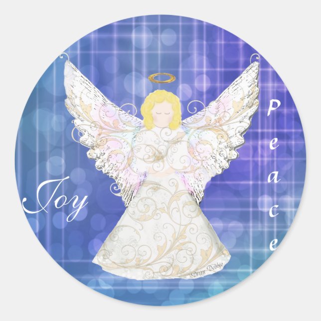 Navidades Pegatinas Angel (Anverso)