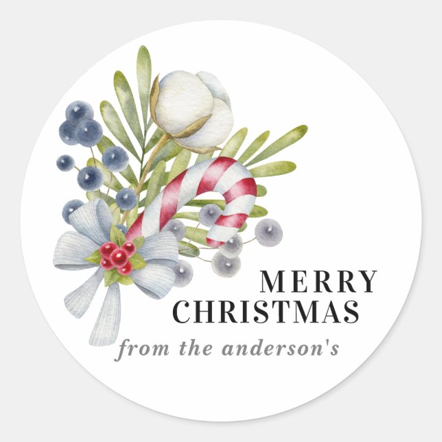 Navidades Pegatinas Bouquet (Anverso)