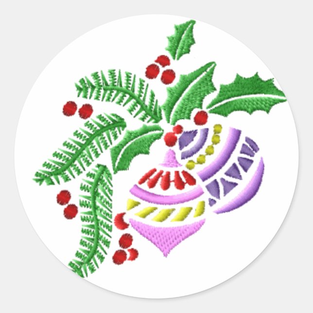 Navidades Pegatinas de focas (Anverso)