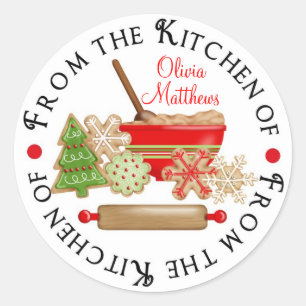 Navidades Pegatinas de intercambio de cookies