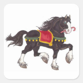 Navidades Pegatinas de la Plaza del Caballo