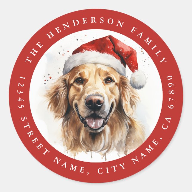 Navidades Pegatinas de la Ronda de Perros de Golde (Anverso)