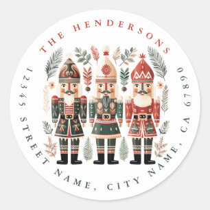 Navidades Pegatinas de la Ronda de Piratas Nuclear