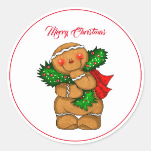 Navidades Pegatinas de personas de Gingerbread