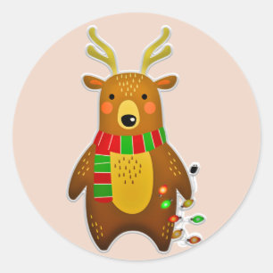 navidades pegatinas de renos