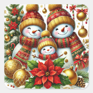 Navidades Pegatinas de Snowpeople