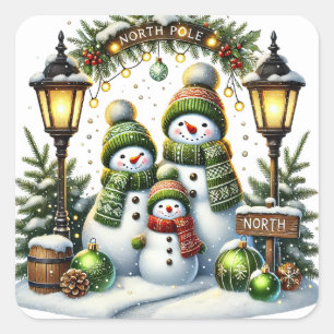 Navidades Pegatinas de Snowpeople