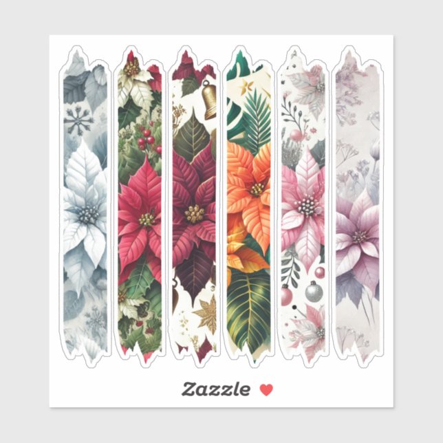 Navidades Pegatinas del Planificador de Cintas Poi (Hoja)