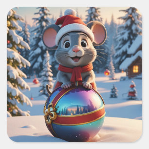 Navidades Pegatinas del ratón
