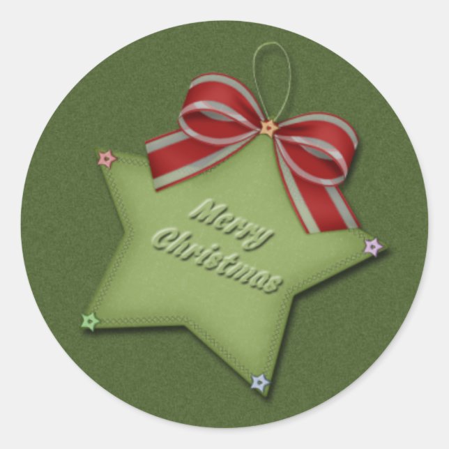 Navidades Pegatinas Estrella (Anverso)