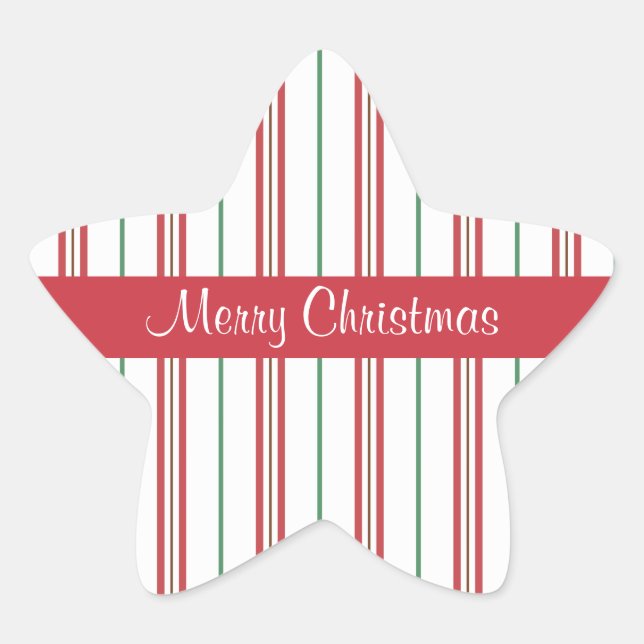 Navidades Pegatinas Estrella (Anverso)