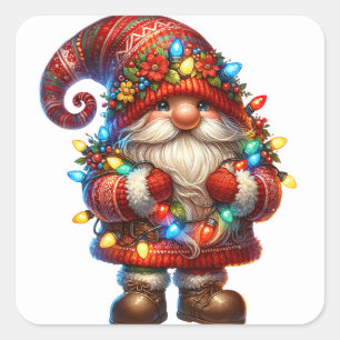 Navidades Pegatinas Gnome