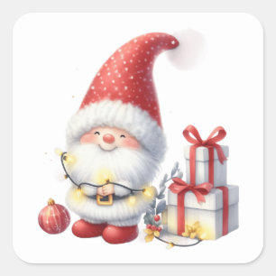 Navidades Pegatinas Gnome