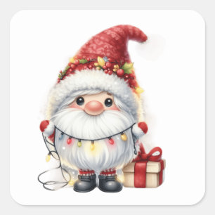 Navidades Pegatinas Gnome