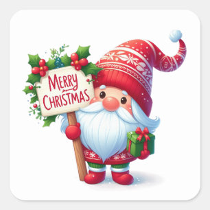 Navidades Pegatinas Gnome
