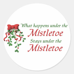 Navidades pegatinas Mistletoe