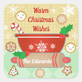 Navidades Pegatinas Personalizados de Holiday Baki